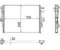MAHLE Chladi vody MAO CR 1183 000P, CR 1183 000P