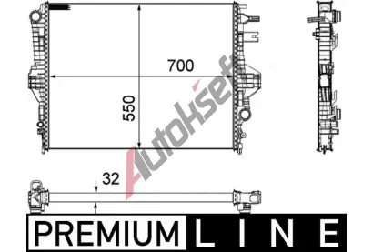 MAHLE Chladi� vody MAO CR 1184 000P, CR 1184 000P