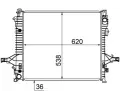 MAHLE Chladi vody MAO CR 1191 000S, CR 1191 000S