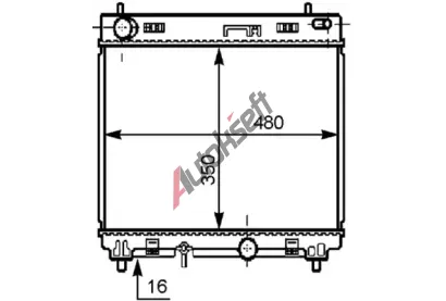 MAHLE Chladi� vody MAO CR 1205 000S, CR 1205 000S