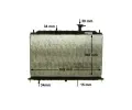 MAHLE Chladi vody MAO CR 1303 000P, CR 1303 000P