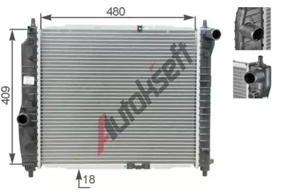MAHLE Chladi vody MAO CR 1309 000S, CR 1309 000S