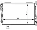 MAHLE Chladi vody MAO CR 1348 000P, CR 1348 000P