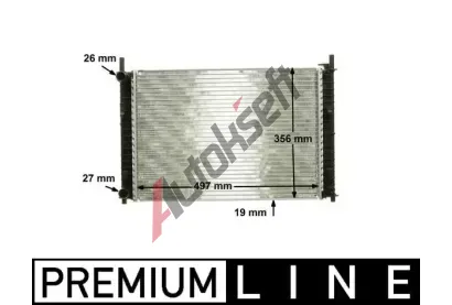 MAHLE Chladi vody MAO CR 1354 000P, CR 1354 000P