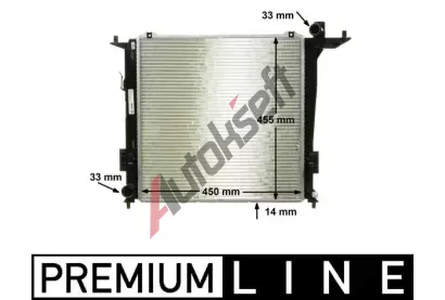 MAHLE Chladi vody MAO CR 1368 000P, CR 1368 000P