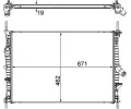 MAHLE Chladi vody MAO CR 1370 000P, CR 1370 000P