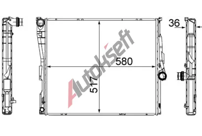 MAHLE Chladi vody MAO CR 1393 000S, CR 1393 000S