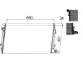 MAHLE Chladi vody MAO CR 1395 000S, CR 1395 000S