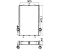 MAHLE Chladi vody MAO CR 1396 000P, CR 1396 000P