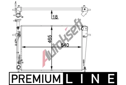 MAHLE Chladi vody MAO CR 1402 000P, CR 1402 000P