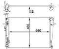 MAHLE Chladi vody MAO CR 1402 000P, CR 1402 000P