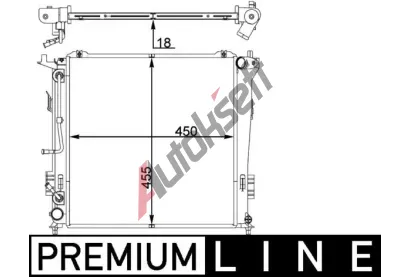 MAHLE Chladi vody MAO CR 1404 000P, CR 1404 000P