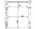 MAHLE Chladi vody MAO CR 1404 000P, CR 1404 000P