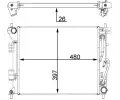 MAHLE Chladi vody MAO CR 1405 000P, CR 1405 000P