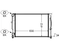MAHLE Chladi vody MAO CR 1423 000S, CR 1423 000S