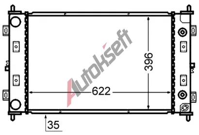 MAHLE Chladi vody MAO CR 1425 000S, CR 1425 000S