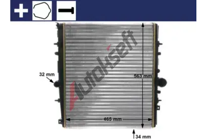 MAHLE Chladi vody MAO CR 1437 000S, CR 1437 000S