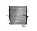 MAHLE Chladi vody MAO CR 1437 000S, CR 1437 000S