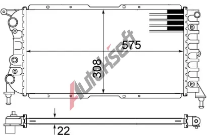 MAHLE Chladi vody MAO CR 1441 000S, CR 1441 000S