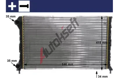 MAHLE Chladi vody MAO CR 1447 000S, CR 1447 000S