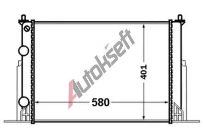 MAHLE Chladi vody MAO CR 1450 000S, CR 1450 000S