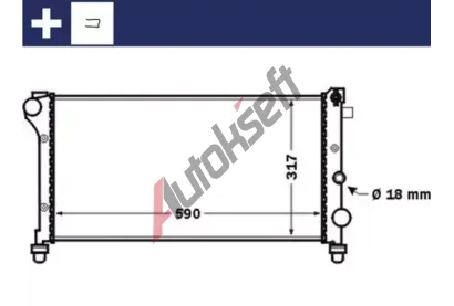 MAHLE Chladi vody MAO CR 1452 000S, CR 1452 000S