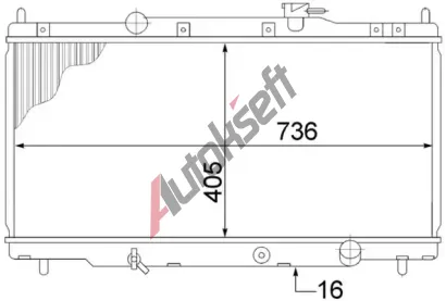 MAHLE Chladi vody MAO CR 1459 000S, CR 1459 000S
