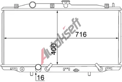 MAHLE Chladi vody MAO CR 1462 000S, CR 1462 000S