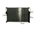 MAHLE Chladi vody MAO CR 1480 000S, CR 1480 000S