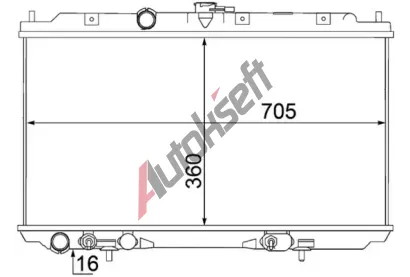 MAHLE Chladi� vody MAO CR 1488 000S, CR 1488 000S
