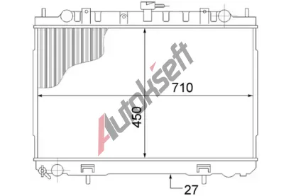 MAHLE Chladi vody MAO CR 1491 000S, CR 1491 000S