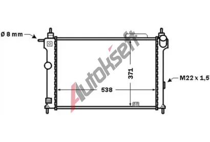 MAHLE Chladi vody MAO CR 1493 000S, CR 1493 000S