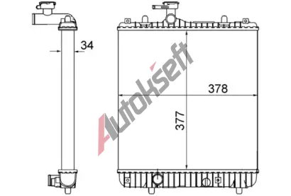 MAHLE Chladi vody MAO CR 1495 001S, CR 1495 001S