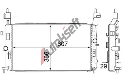 MAHLE Chladi vody MAO CR 1498 000S, CR 1498 000S