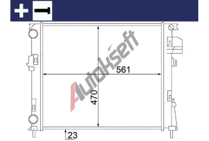 MAHLE Chladi vody MAO CR 1504 000S, CR 1504 000S
