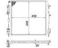 MAHLE Chladi vody MAO CR 1506 000S, CR 1506 000S