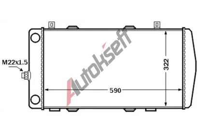 MAHLE Chladi vody MAO CR 1513 000S, CR 1513 000S