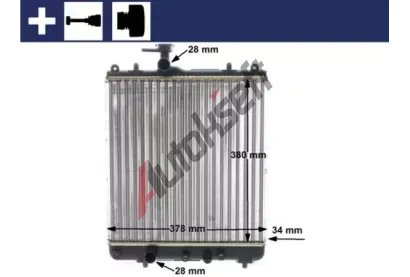 MAHLE Chladi vody MAO CR 1514 000S, CR 1514 000S