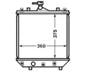 MAHLE Chladi vody MAO CR 1514 000S, CR 1514 000S