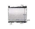 MAHLE Chladi vody MAO CR 1523 000S, CR 1523 000S