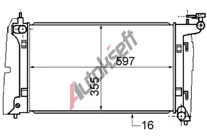 MAHLE Chladi vody MAO CR 1527 000S, CR 1527 000S