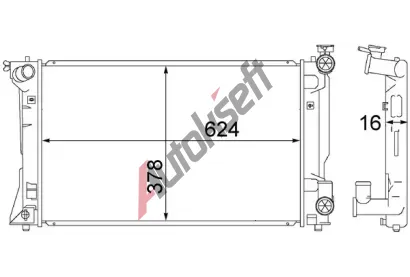 MAHLE Chladi vody MAO CR 1529 000S, CR 1529 000S
