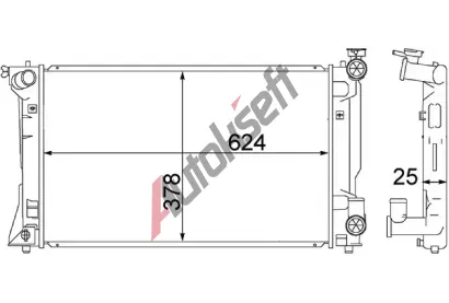 MAHLE Chladi vody MAO CR 1530 000S, CR 1530 000S