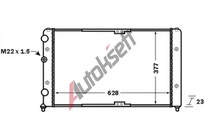 MAHLE Chladi vody MAO CR 1535 000S, CR 1535 000S