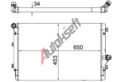 MAHLE Chladi vody MAO CR 1539 002S, CR 1539 002S