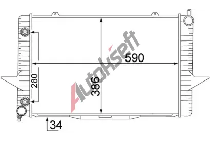 MAHLE Chladi vody MAO CR 1544 000S, CR 1544 000S