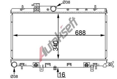 MAHLE Chladi� vody MAO CR 1564 000S, CR 1564 000S