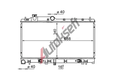MAHLE Chladi vody MAO CR 1573 000S, CR 1573 000S