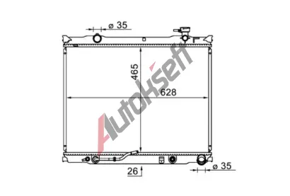 MAHLE Chladi vody MAO CR 1581 000S, CR 1581 000S