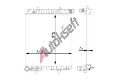 MAHLE Chladi� vody MAO CR 1592 000S, CR 1592 000S